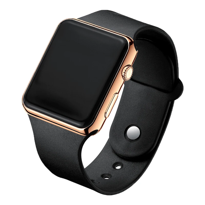 2019 Новый розовый Повседневное наручные часы Для женщин с цифровым ЖК дисплеем