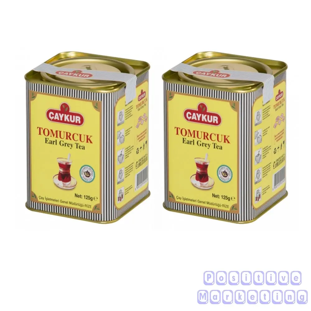 Турецкий Чай Çaykur Эрл серый Ароматические бутон жестяная коробка 125 гр высокое