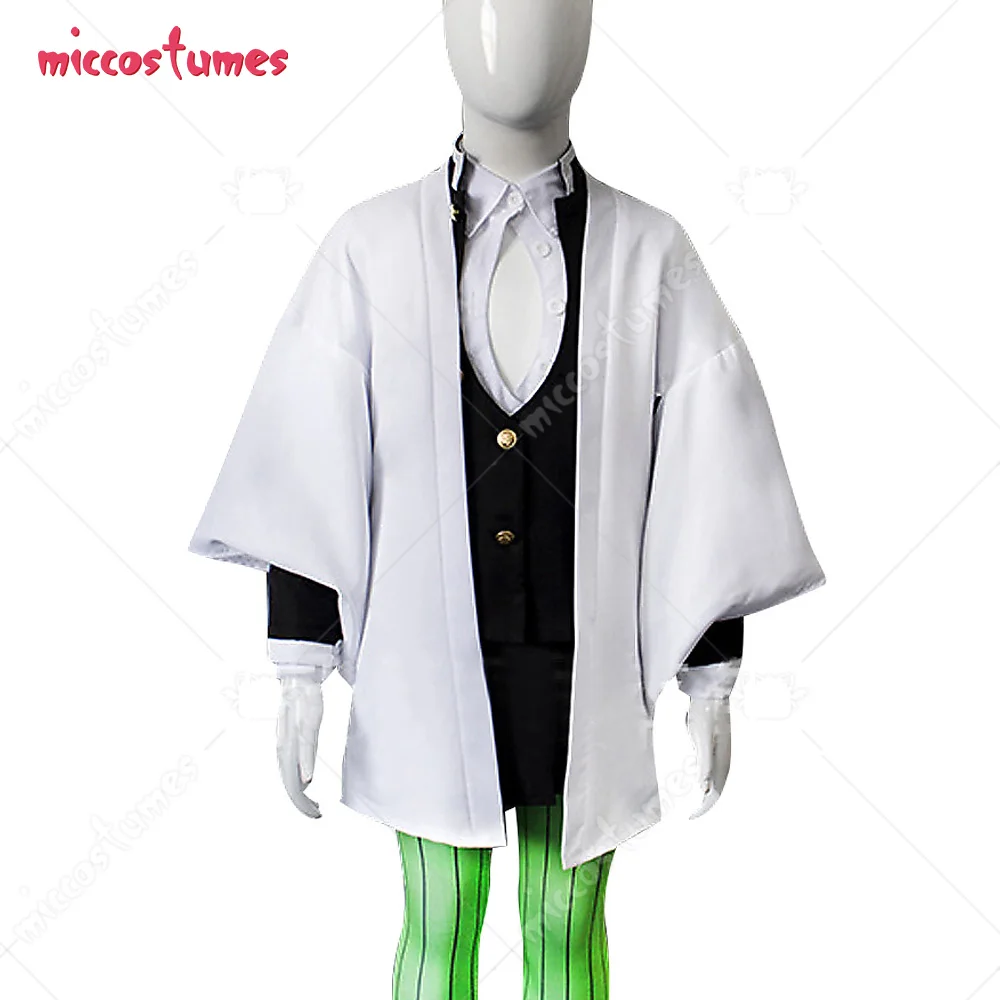 

Kids Kanroji Mitsuri Haori Fullset Cosplay Costume with Stockings