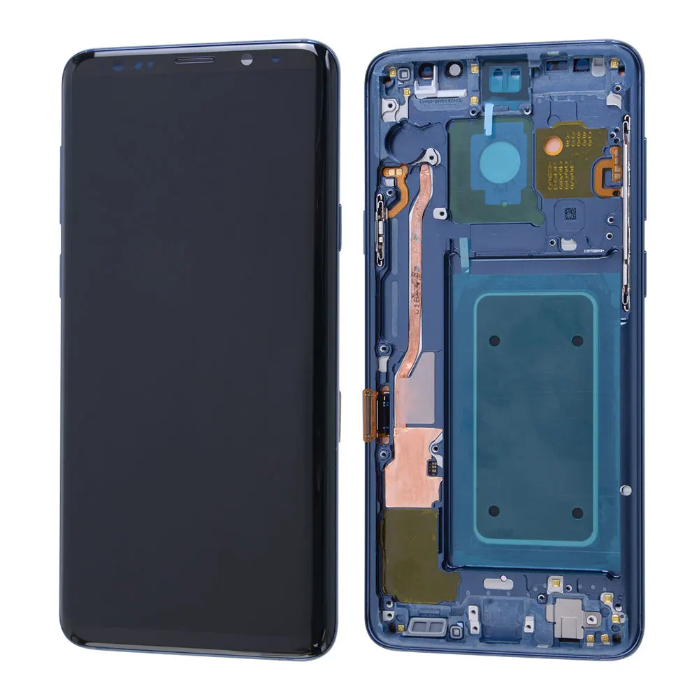 S9Plus Blue Ori для samsung Galaxy S9 Plus G965F G965U G965W AMOLED дисплей с кодирующий преобразователь сенсорного экрана в сборе запасные части - Цвет: S9Plus Blue