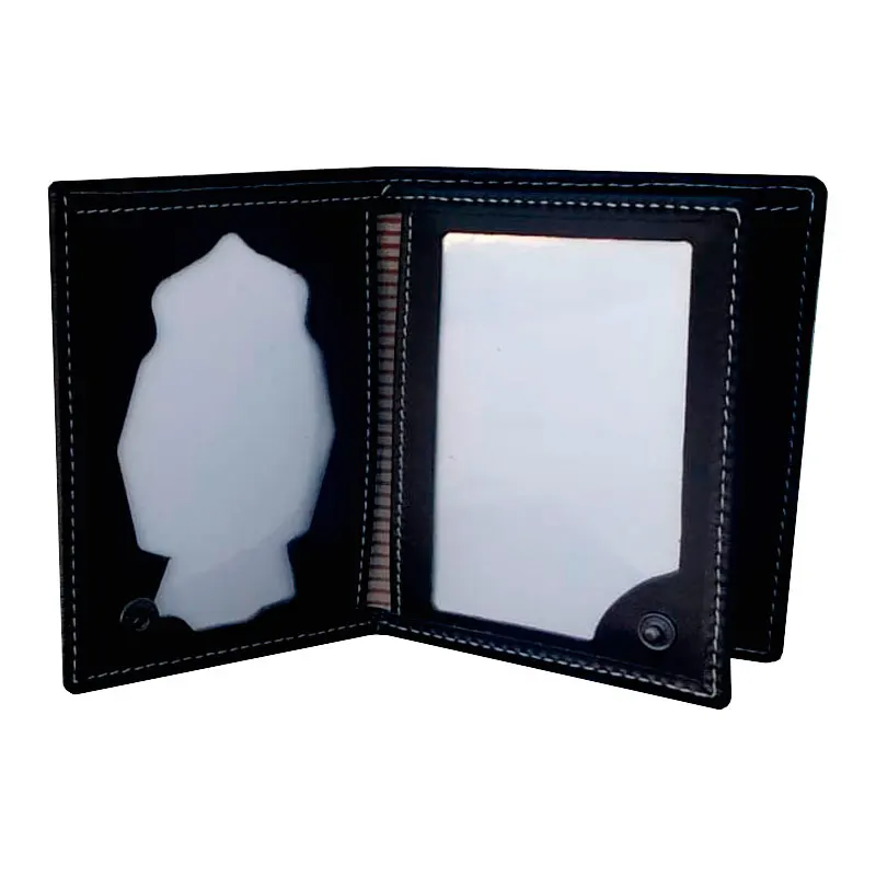 Бумажник модель знака национальной полиции чёрный цвет изготовленный из