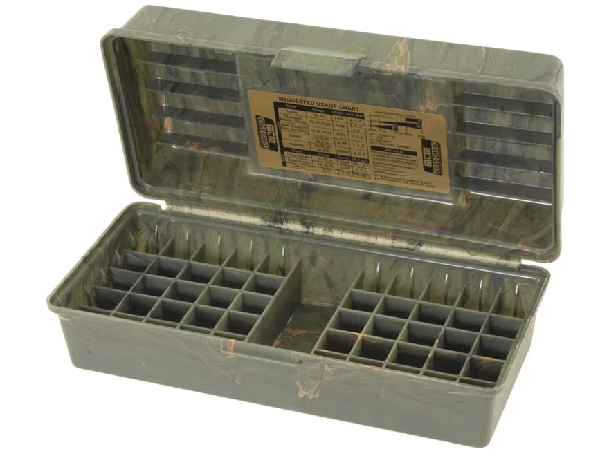 MTM Shotshell Box with Handle 2-3/4&quot 3&quot 50-Round Plastic Camo Бокс для патронов 12 калибра SF-50-12-09 |