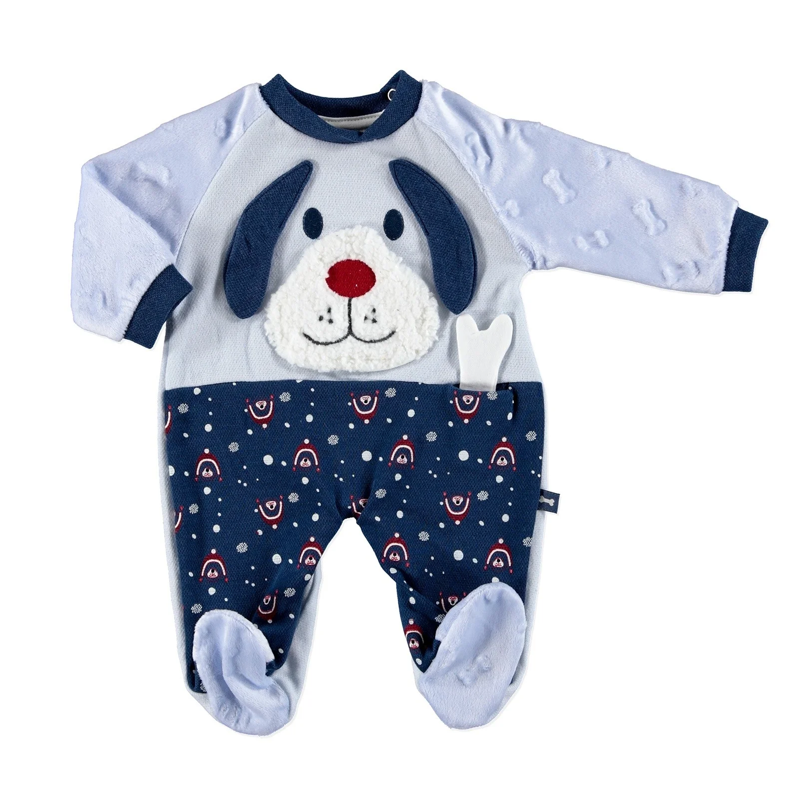 Детский бархатный комбинезон ebebek Mymio Puppy| |