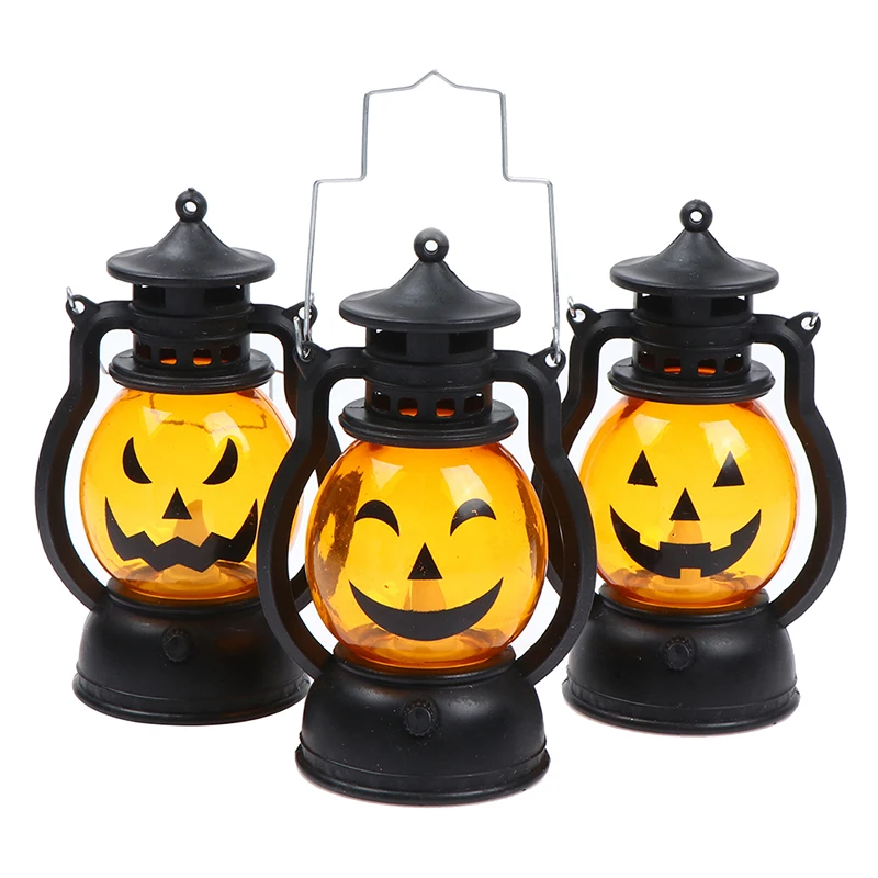 Тыква череп светодиодный фонарь пони украшение на Хэллоуин реквизит креативный