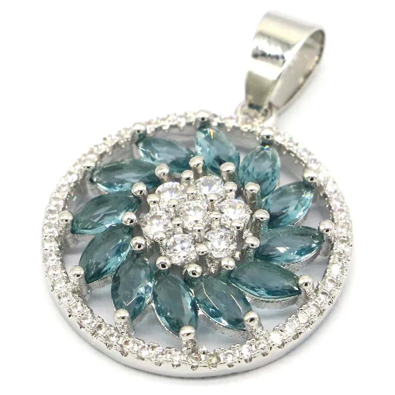 32x23 мм Огранка Принцесса создан солнце Форма Лондон Голубой топаз подарок для