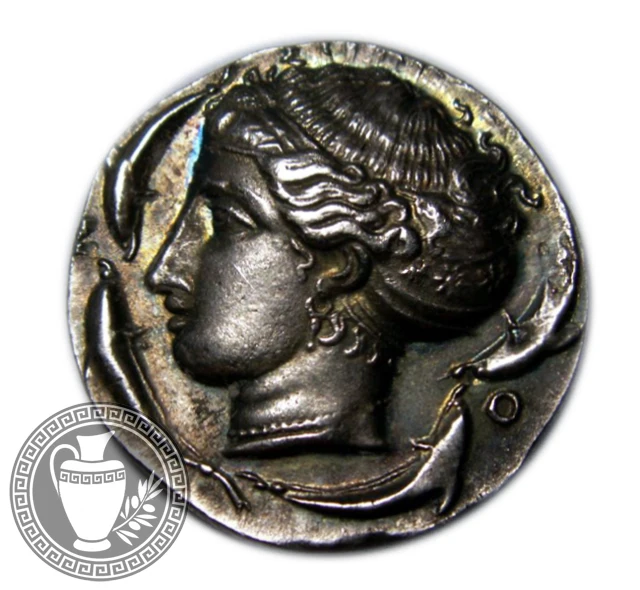 Серебряный денарий 268 год до н.э. Римская республика античная монета копия арт.