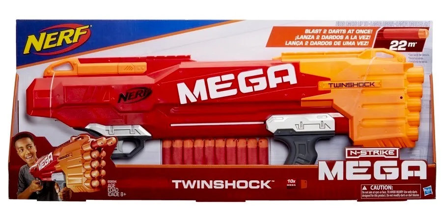 NERF НЁРФ МЕГА. Твиншок(бластер