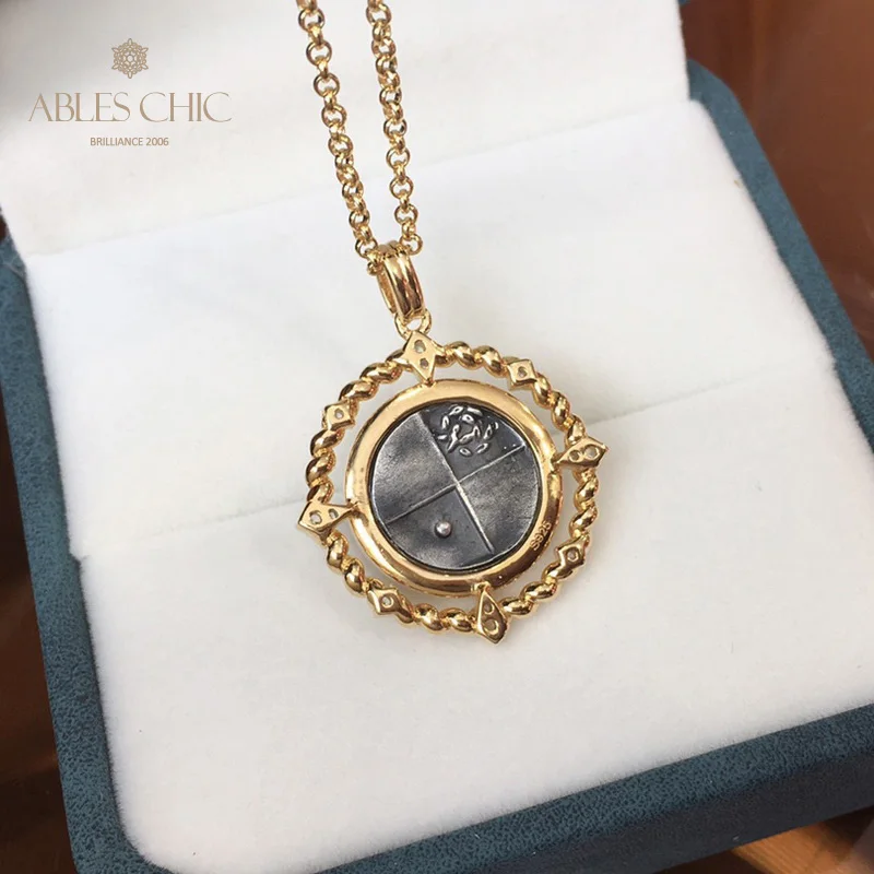 Подвеска в виде монеты серебро 925 пробы