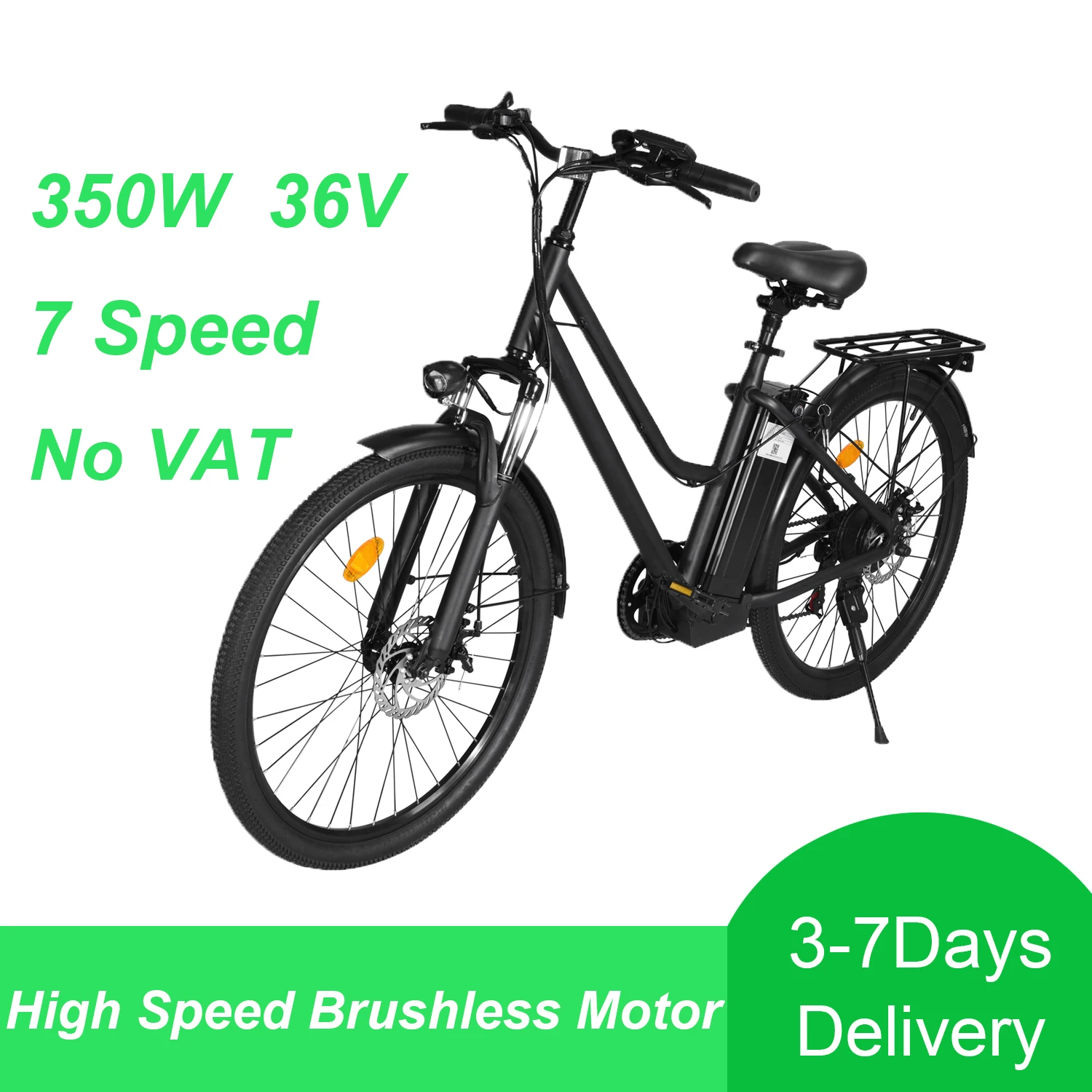 

Electric Bike 26 Inch 350W 36V Lady Removable Lithium Battery E bike Large LCD SCreen Girl's Electric Bicycl