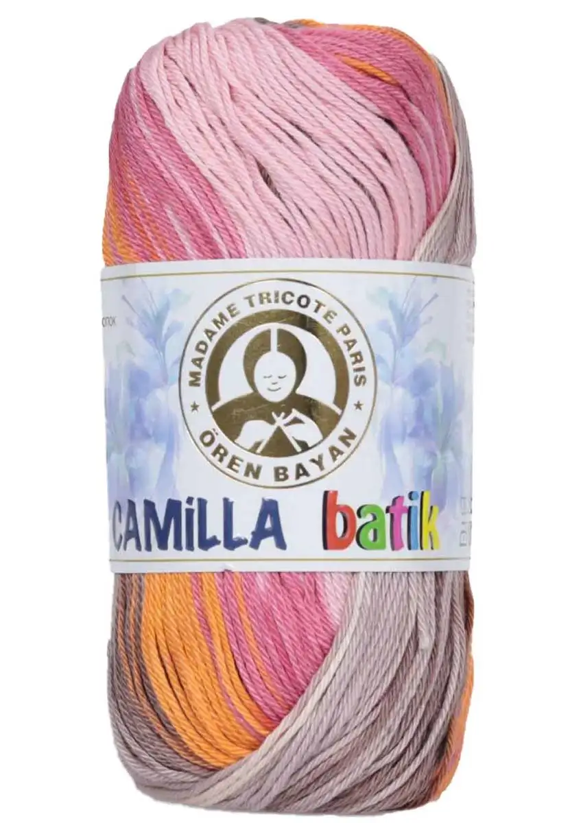 1 Pack ( 5 Balls ) Madame Tricote Oren Bayan Camilla Batik Hand Knitting Yarn Paris %100 Mercerized Cotton Crochet Tool Kit | Дом и сад