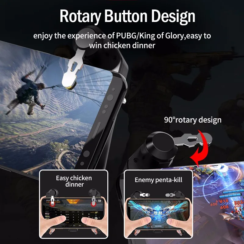 S6 PUBG игровой контроллер геймпад джойстик L1R1 триггер огонь Кнопка стрелок контроллер для iPhone Xiaomi Android мобильный телефон