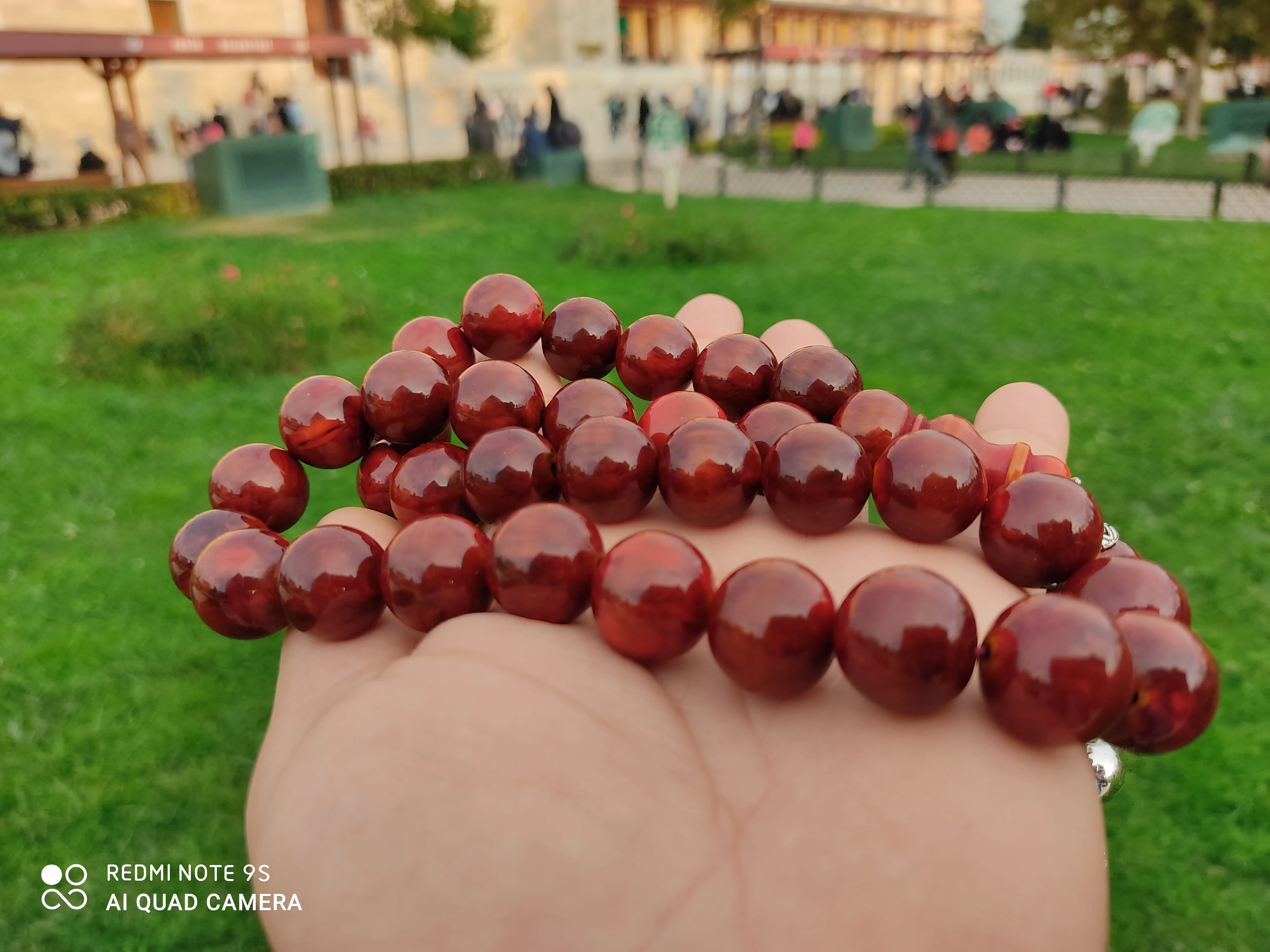 Tasbih Ottoman Faturan German Cherry Amber Sandalous Misbaha Rosary Free Shipping #36A