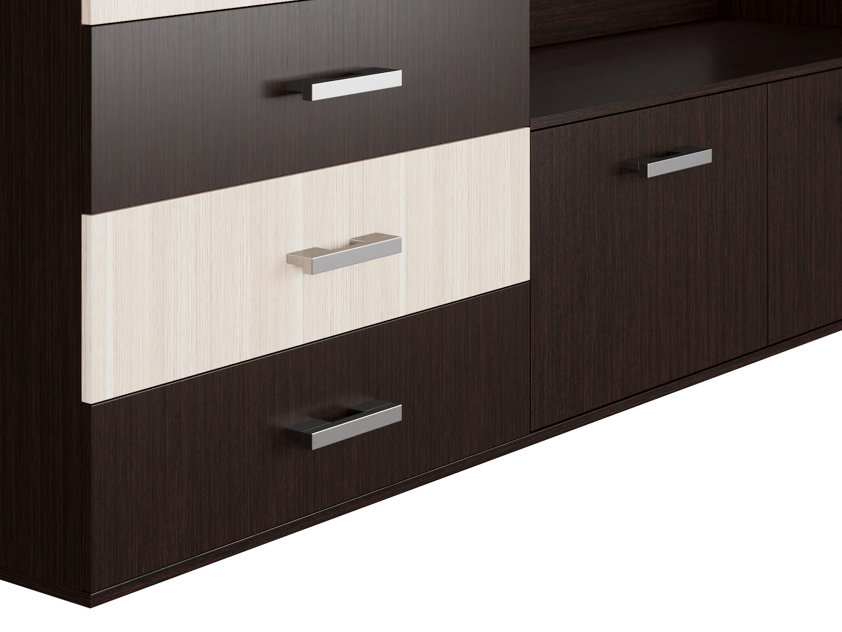 Современная стенка в гостиную под телевизор Бела |