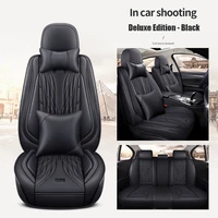 wlmwl leather car seat cover for tesla all medels models 3 model s model x model y custom auto foot pads car accessories