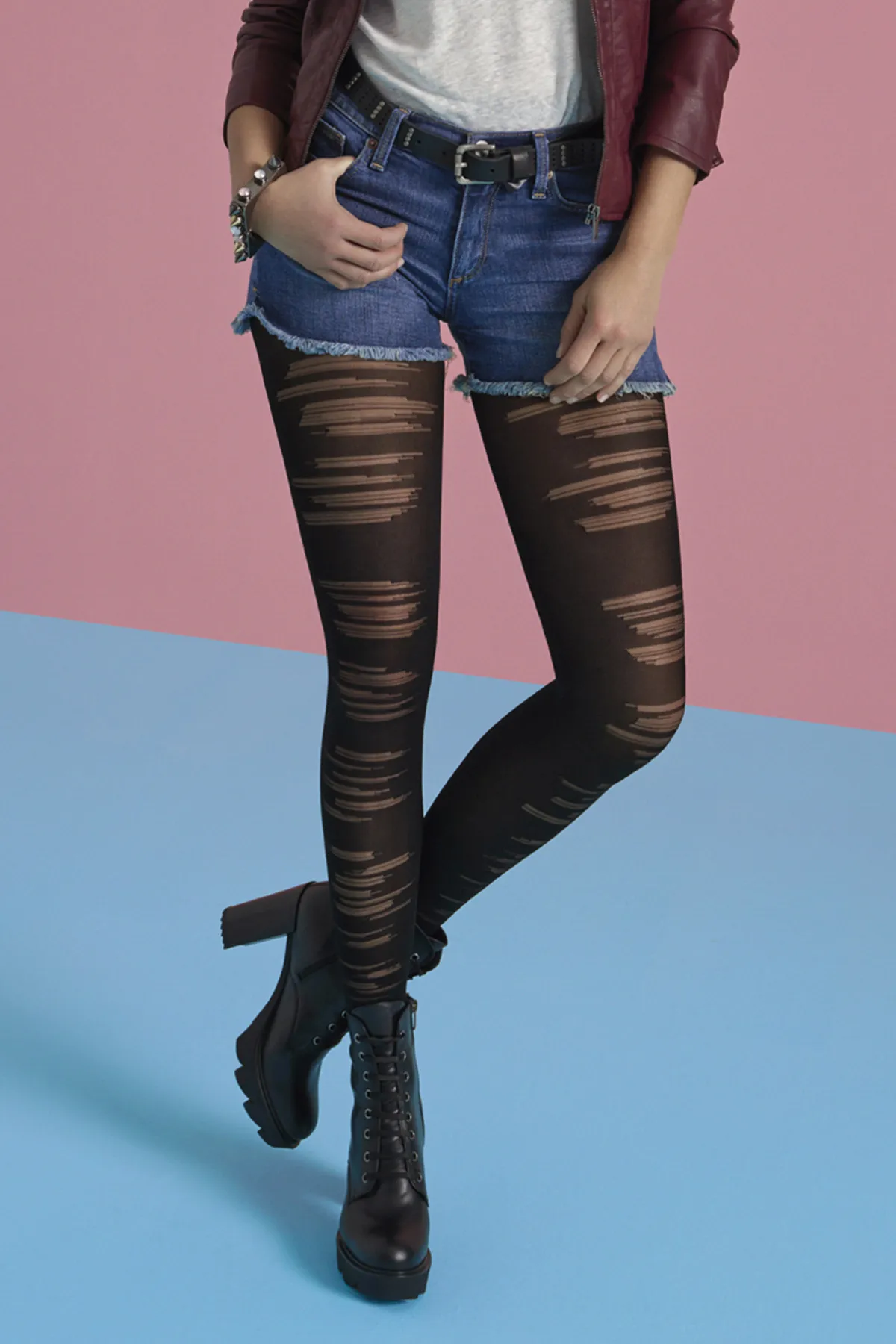 Black Women 'S Slash Pantyhose PCDP495K16SK