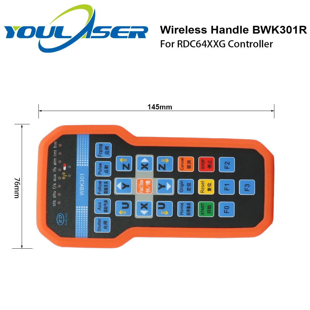 Ruida Беспроводной ручка управления BWK301R BWK301T для RDC6442G RDC6442S RDC6332M|Контроллер с ЧПУ| |