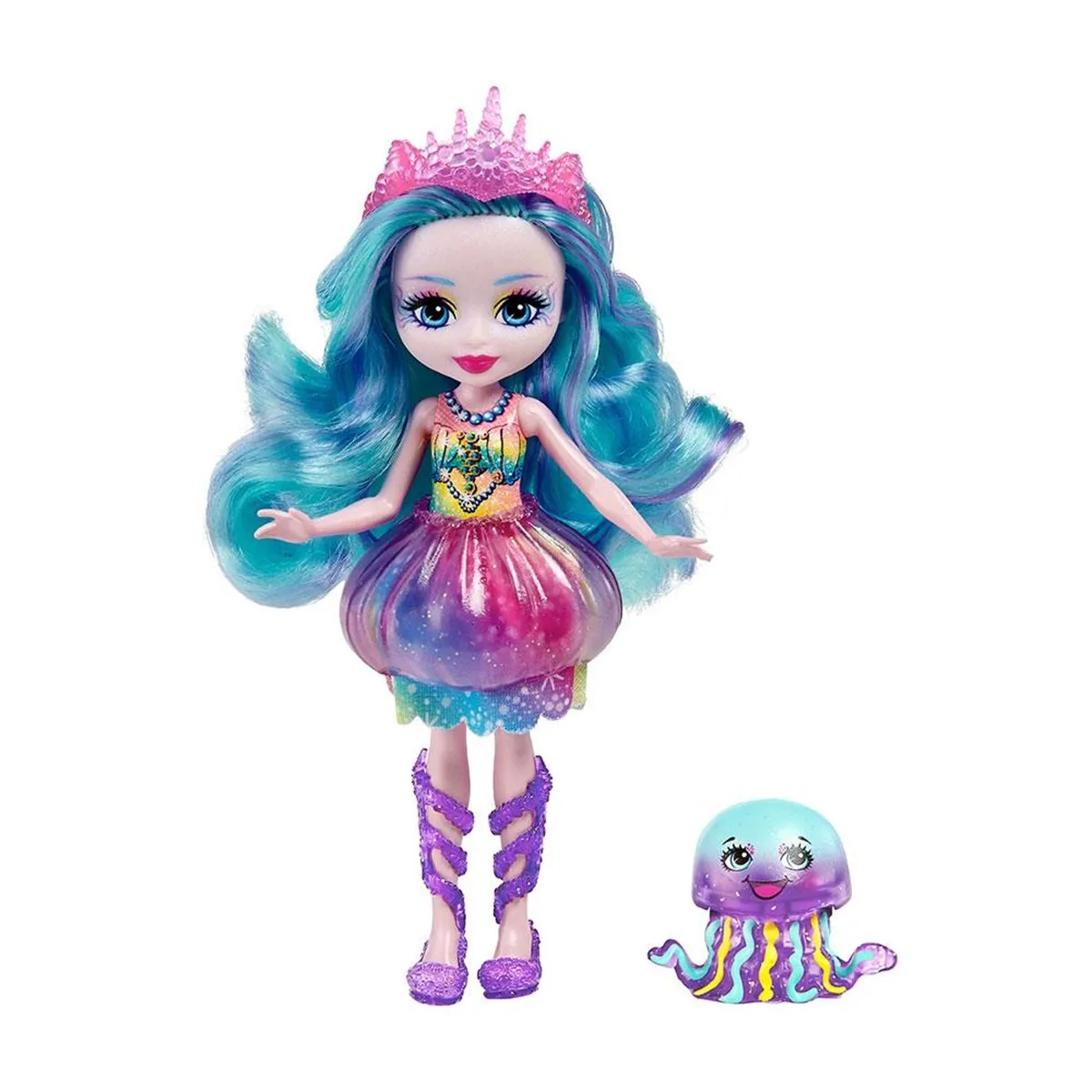 Кукла Enchantimals с дополнительным питомцем jelani Medusa и stingly hff34 mattel Оригинальная кукла