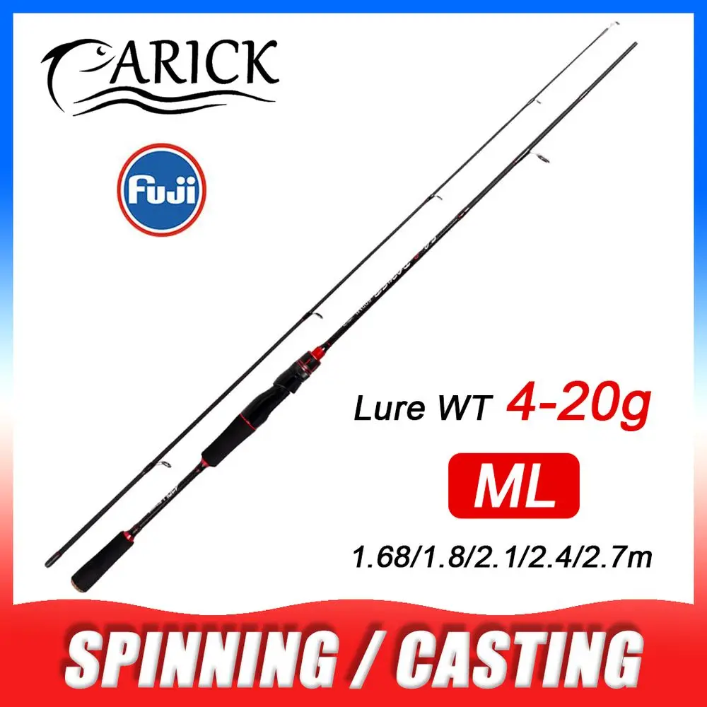 2 секции Baitcasting Приманка 4 20 гр катушка для ловли стержень 1,8/2,1/2,4/2,7 м ультра светильник из углеродистого волокна литые спиннинговая удочка полюс удочка для рыбалки спиннинг для рыбалки спининг для рыбалки