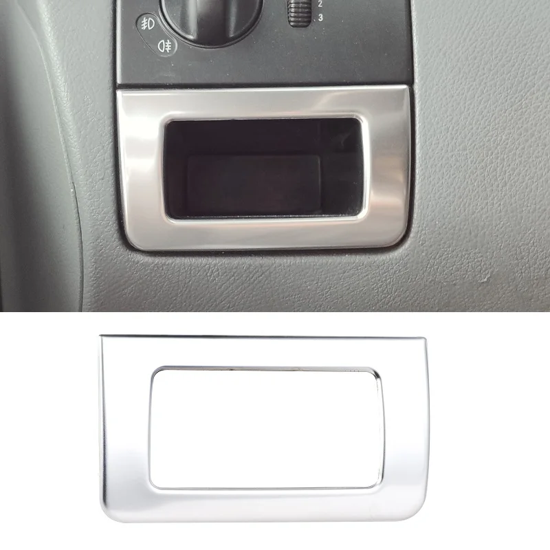 Накладка декоративная для крышки маленького ящика из нержавеющей стали слева для Mercedes-Benz Viano Vito 2004-2014 года второе поколение W639.