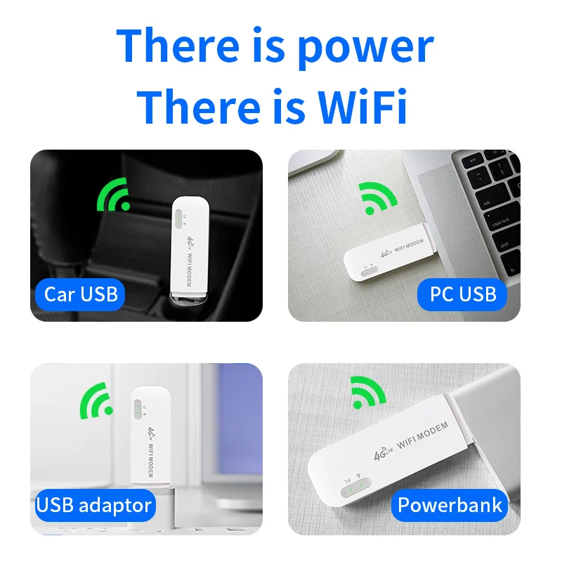 4g Wifi Router 150Mbps Unlock Outdoor 4G SIM Card Routers Modem LTE Wi-fi Network Mobile Dongle Fixed TTL Unlimited Hotspot images - 6