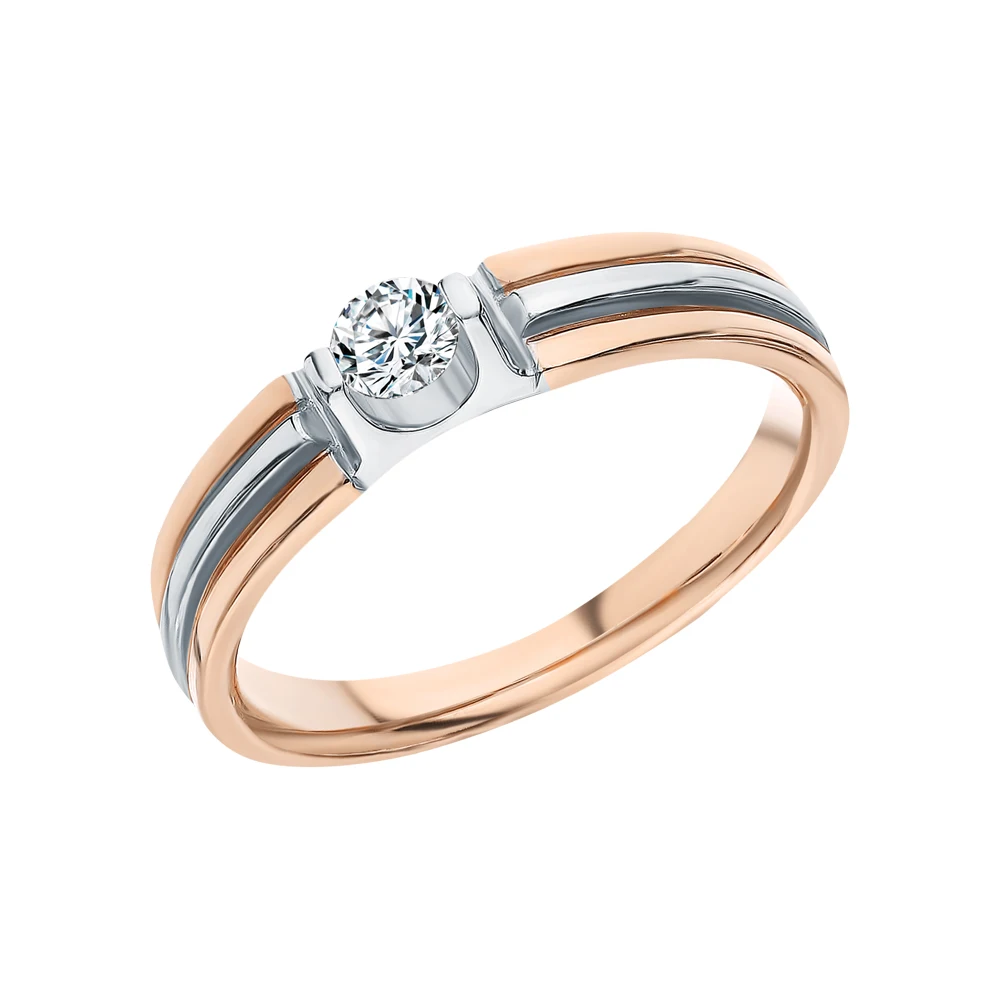 Золотое кольцо бриллианты якутии SUNLIGHT проба 585 | Украшения и аксессуары