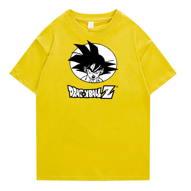 

Japanese Anime Dragon-Ball T-shirt for Men Harajuku Oversized Short Sleeve cotton T shirt Tops Mens Cartoon t shirt Tees Clothes