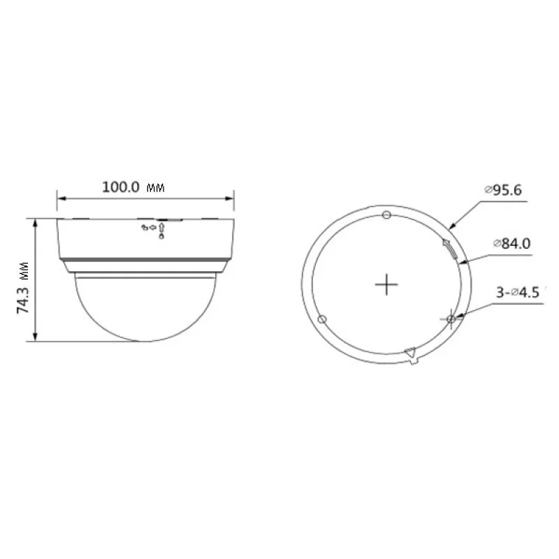 Камера видеонаблюдения DH HAC HDPW1200RP 0360B S3A мультиформатная (4 в 1)|Камеры