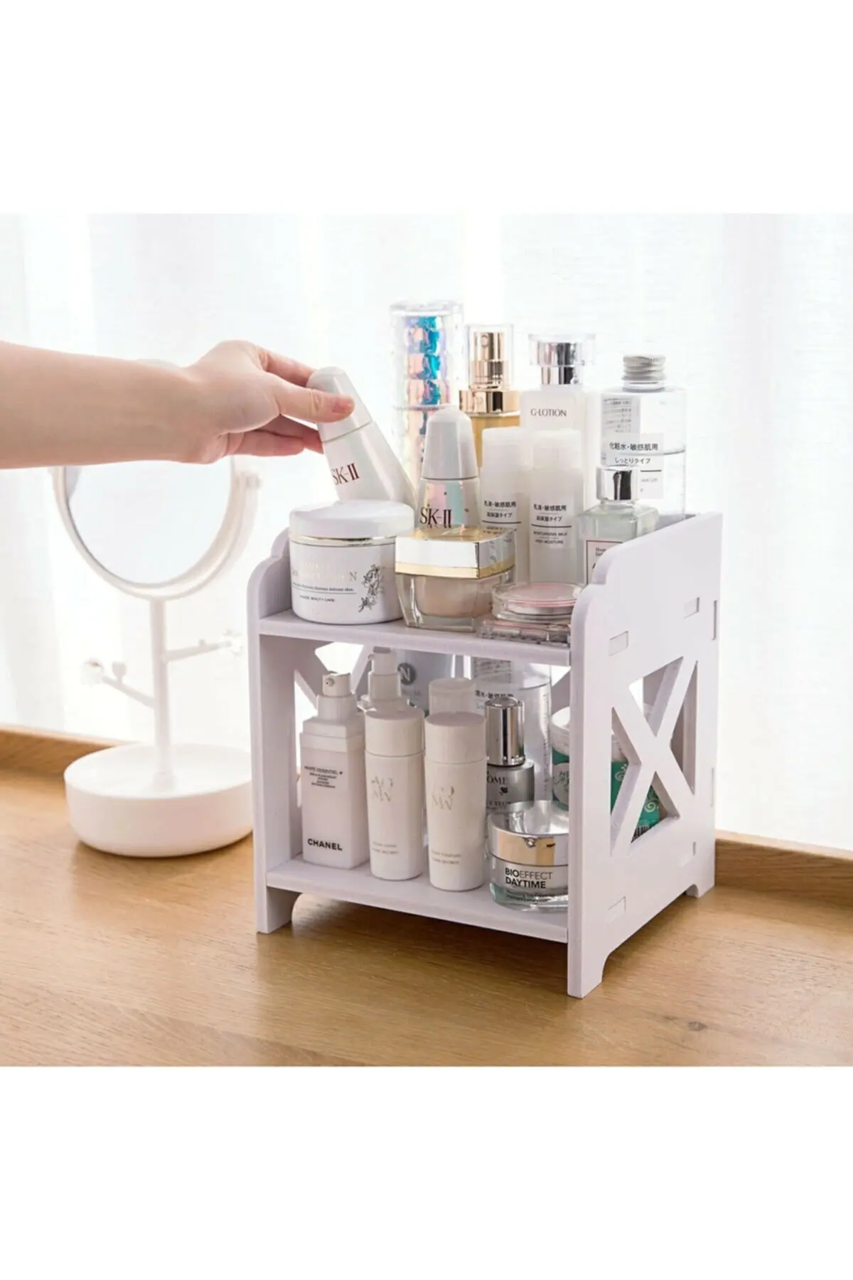 

SANALAL Ahşap Makyaj органайзеры, düzen