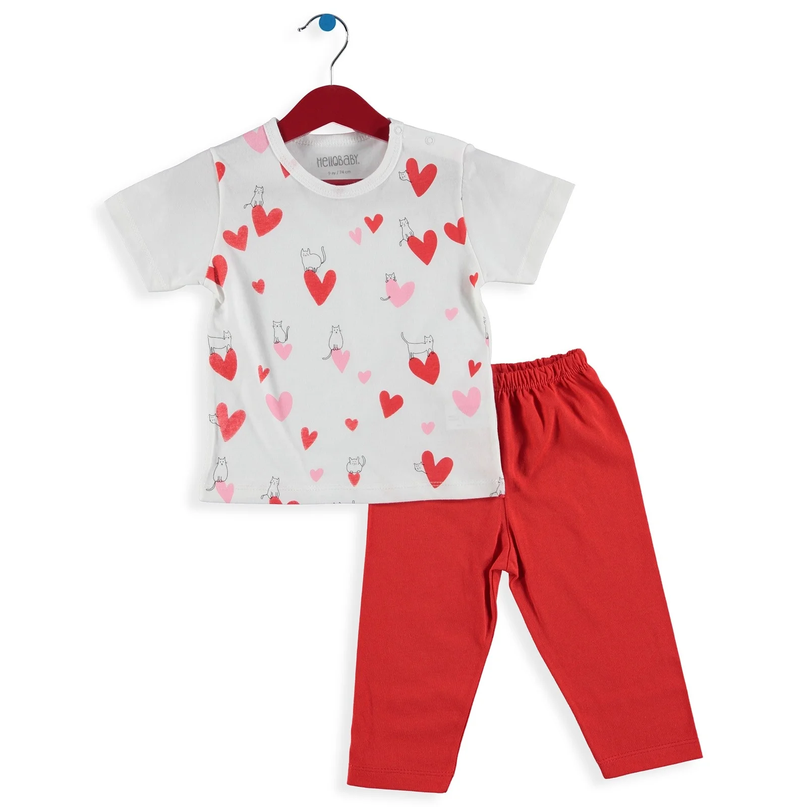 Ebebek HelloBaby/пижамный комплект с короткими рукавами| |