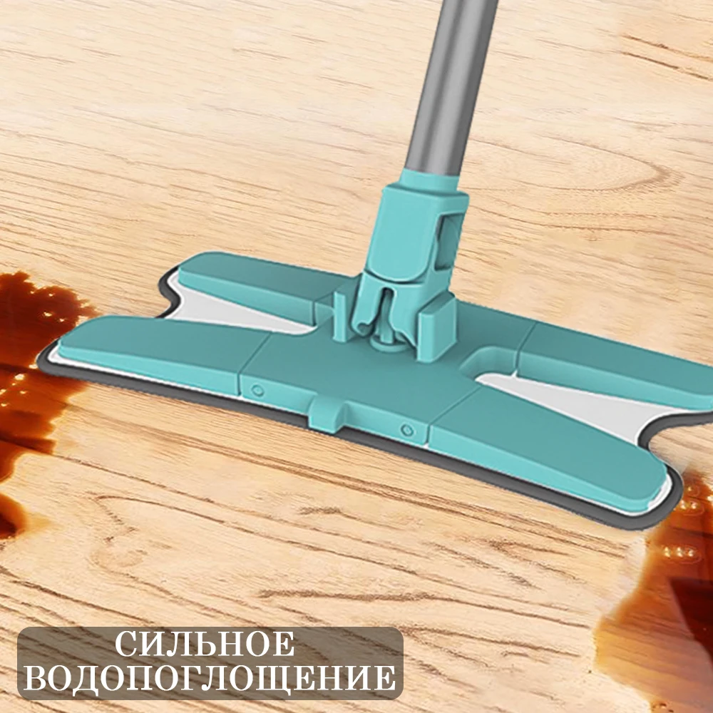 MOBUTA Швабра с ведром для мытья пола уборки дома молнией вертикальным отжимом