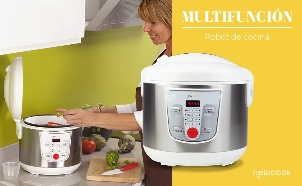 Kano ontploffing Bestudeer Newcook Multifunction Kitchen Robot, Capacity 5 Liters, 8 Pre-configured  Menus. Includes Non-stick Bucket. White - Multi Cookers - AliExpress