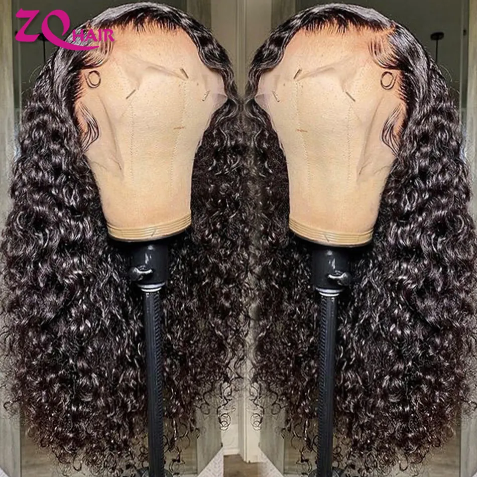 Женский прозрачный парик из натуральных волос с глубокой волной 28 30 32 дюйма 13X4 |