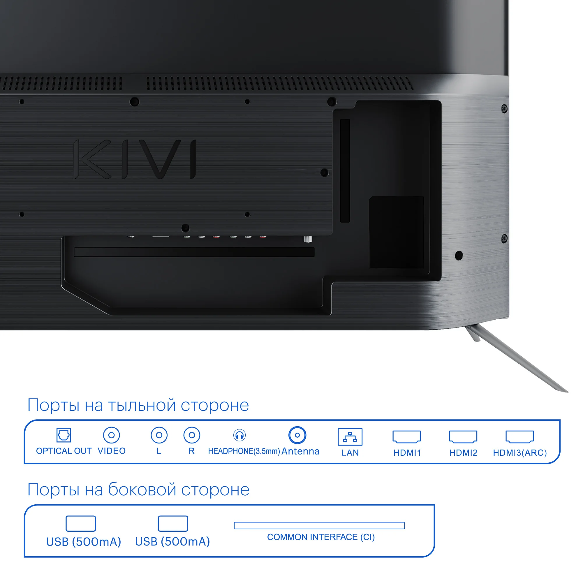 Телевизор 32&quot KIVI 32H500GR HD Tv 32inchTv digital dvb dvb-t dvb-t2 | Электроника