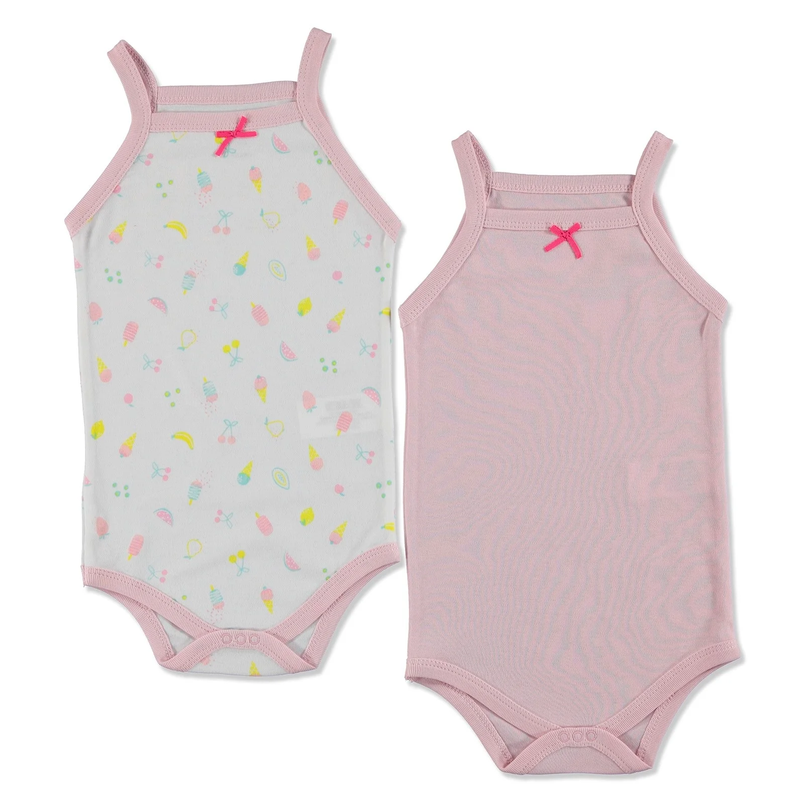Ebebek HelloBaby/летний детский топ без рукавов с милыми фруктами комплект из 2