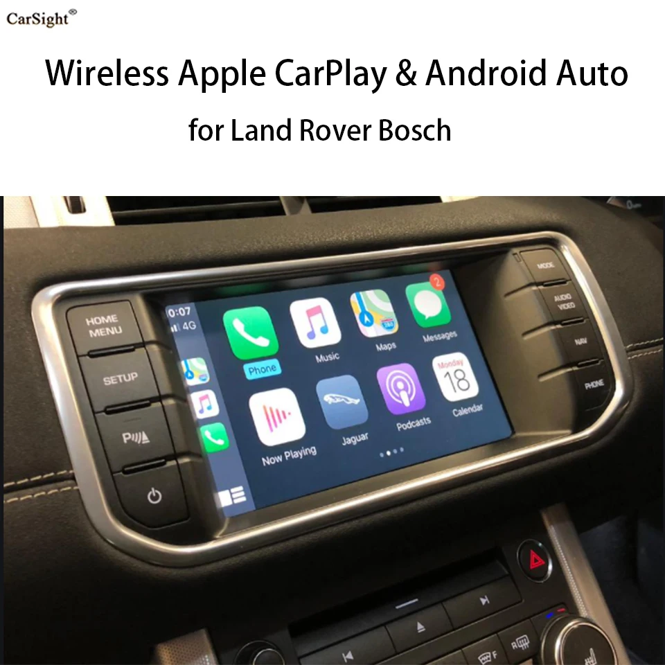 Wireless Apple CarPlay For Jaguar F-Pace F-Type XE XF XJ Bosch Car Play Android Auto Mirror Link Front Rear Camera Adapter