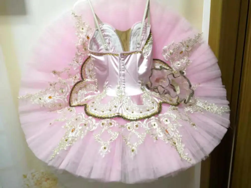 Профессиональный Костюм Балерины розовая сказочная фотография Классический для