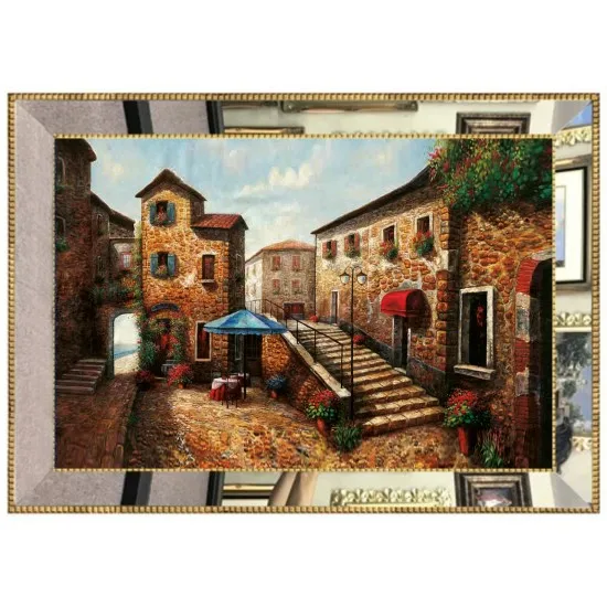 Beste Luxe Spiegel Omlijst Digitale Canvas Schilderij 70*100 Cm