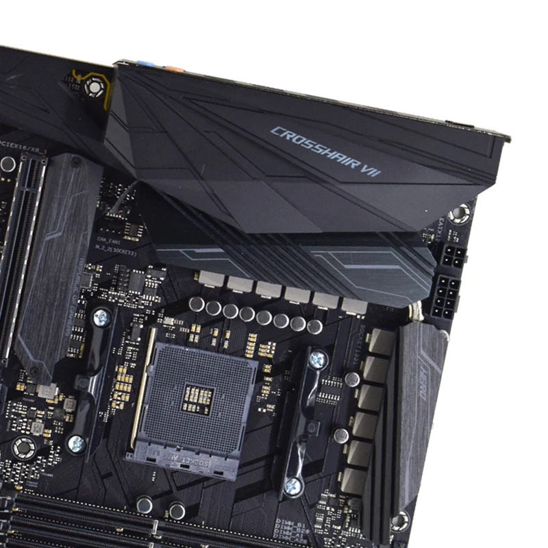 Материнская плата ASUS ROG CROSSHAIR VII HERO Socket AM4 DDR4 64 Гб AMD X470 PCI-E 3 0 M.2 USB3.1 ATX Placa-MOM для Athlon 300GE