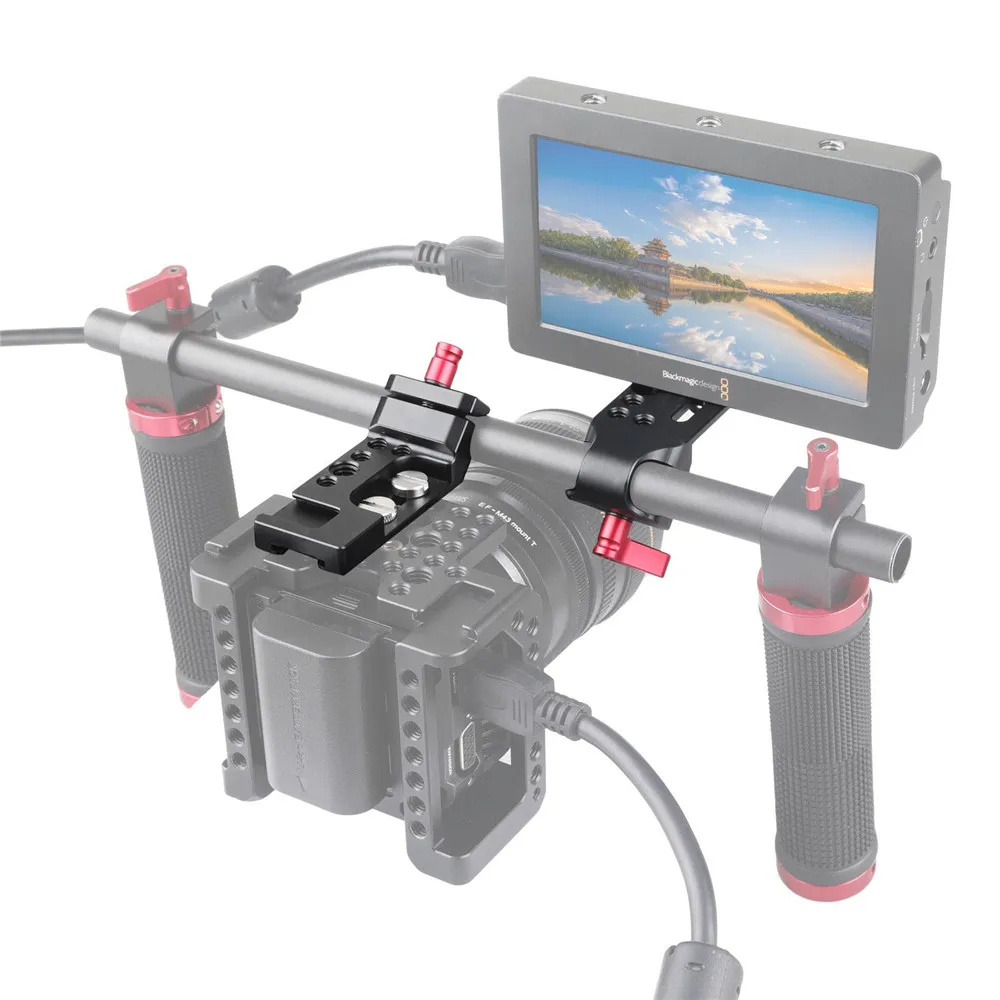 Мини камера SmallRig с быстроразъемной пластиной и одним 15 мм стержневым зажимом