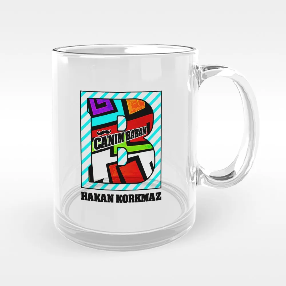 

Personalized Dear Dad Design Glass Mug Cup-7