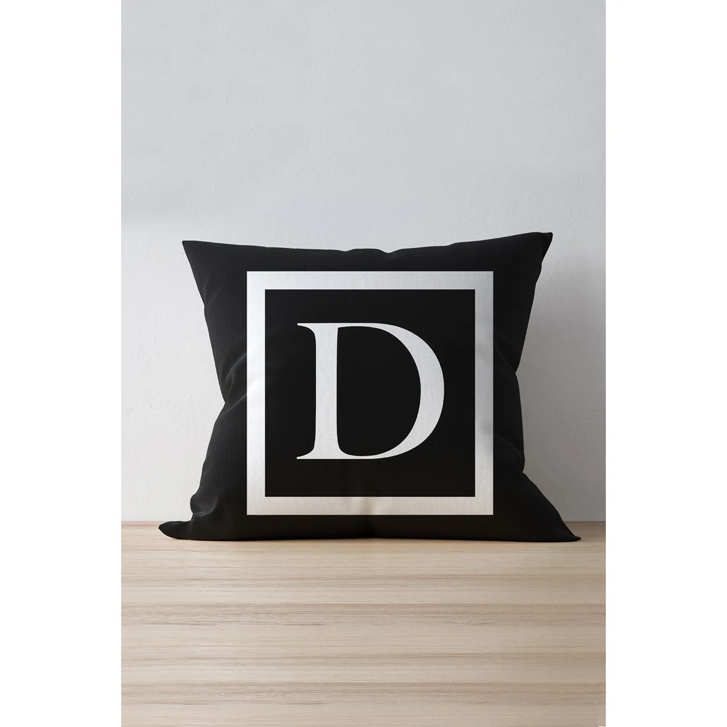 

Letter Pillowcase The Letter 'Pillow Cover 43 X43 cm Digital Printed Soft Touch Woven Honeycomb Fabric Home Living Room