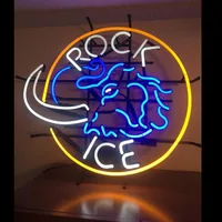 NEON SIGN For Rock Ice Elephant NEON Bulb Sign Lamp Decor Home Wall Music Room Handcraft Beer Bar light up signs light for sale