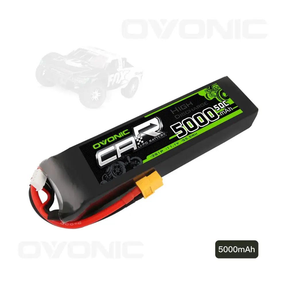 Аккумулятор OVONIC 5000 мАч аккумулятор с ру 11 1 V 3S 50C Lipo разъемом XT60 и Trx для Slash/E Revo/UDR/X