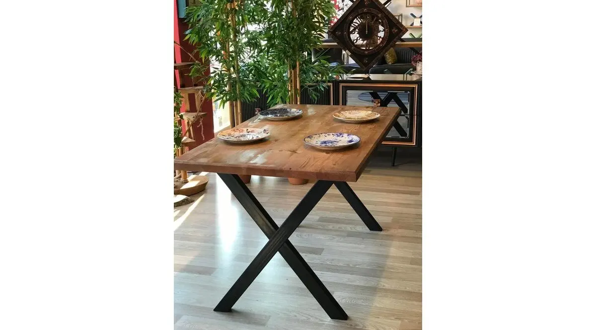 

Wooden Dumano X Table Walnut
