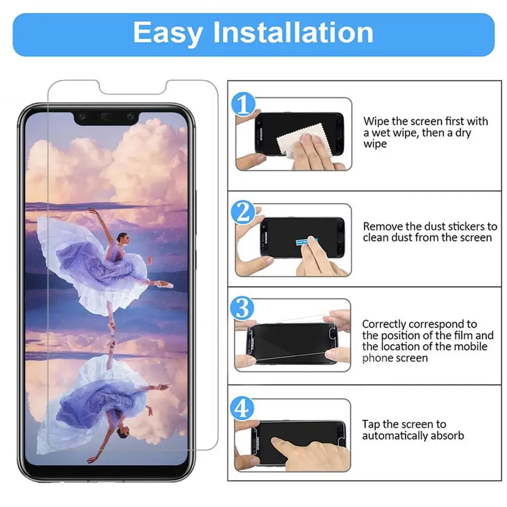 Full Tempered Glass Screen Protector for Huawei Mate 20 lite Pro 10 Y6 2019 Y7 | Protectors