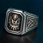 Традиционная турецкая бижутерия, оттоманка, пальто руки, мужское кольцо, Твердое Серебро 925 к, винтажное серебряное мужское кольцо, серебряные аксессуары ручной работы