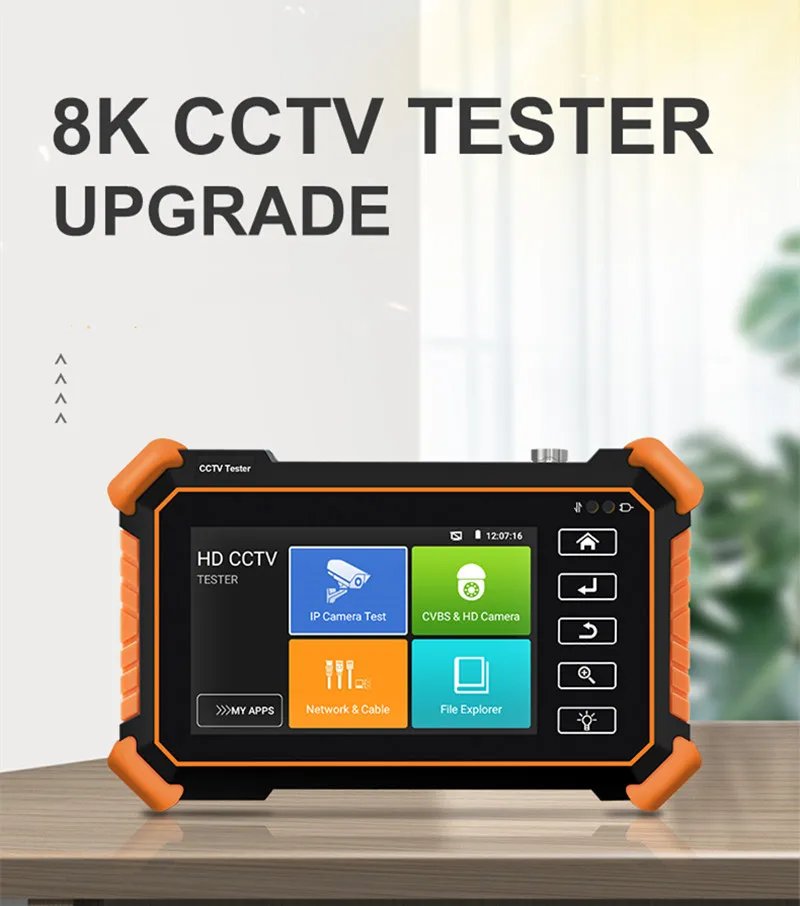 4 inch CCTV Tester IP camera Mini Monitor 8K H.265 Main Stream Test AHD CVI TVI |