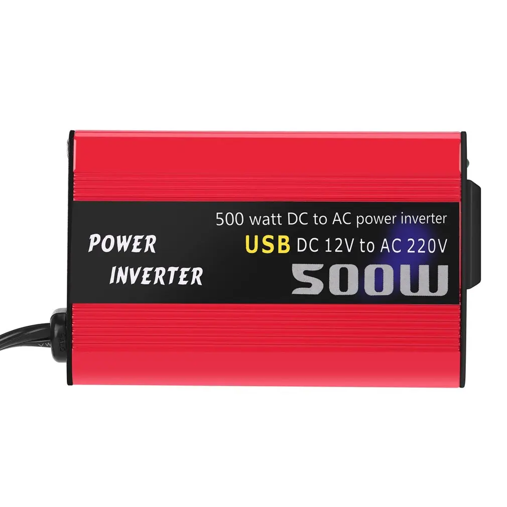 

500W DC to AC Power Converter DC 12V to 110V 220V AC Car Inverter Automatic Transformer With Dual USB Car Adapter