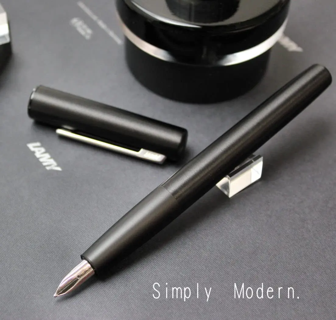 Перьевая ручка LAMY AION с глянцевым корпусом M UC BLACK | Канцтовары для офиса и дома