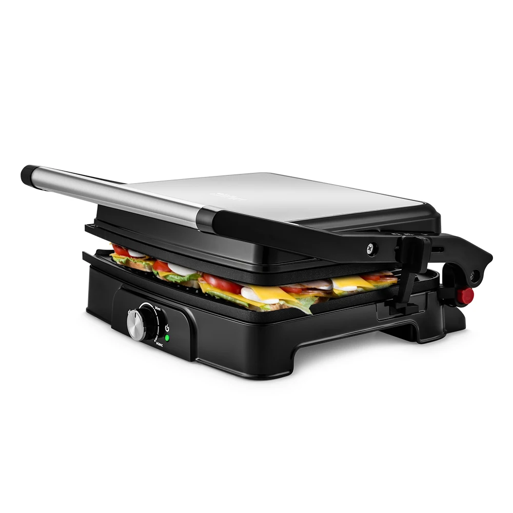 Электрогриль контактный Kitfort КТ-1655 серебристый